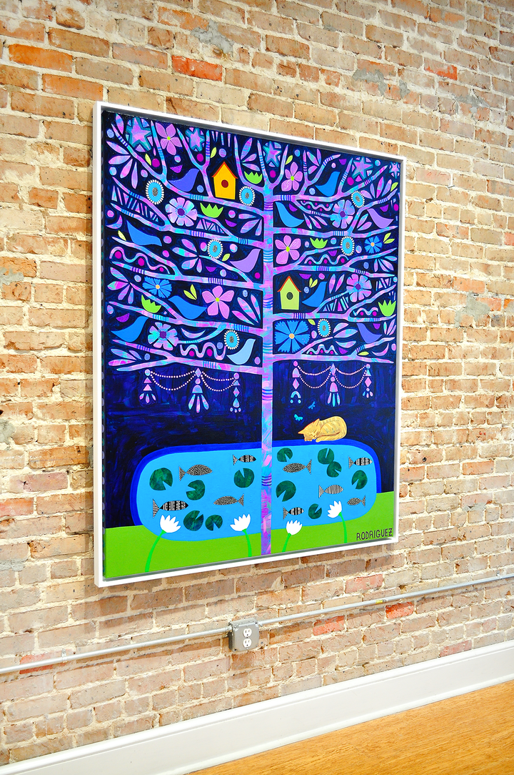 All Is Calm, All Is Bright - Framed 62x50 on Canvas