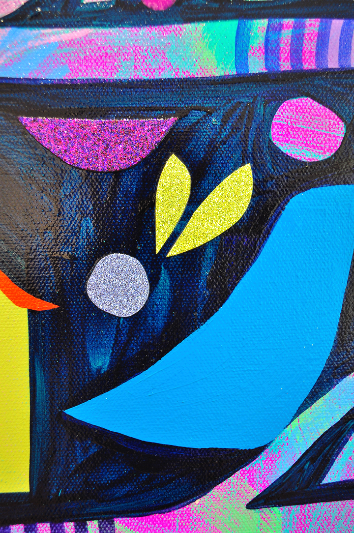 All Is Calm, All Is Bright - Framed 62x50 on Canvas