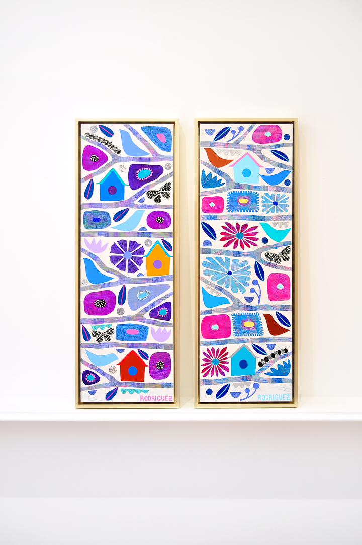 Renewal - Tree Of Life Mini - Framed 37.5x13.5 on Canvas