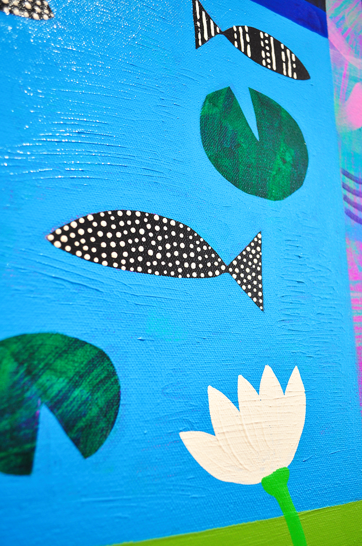 All Is Calm, All Is Bright - Framed 62x50 on Canvas