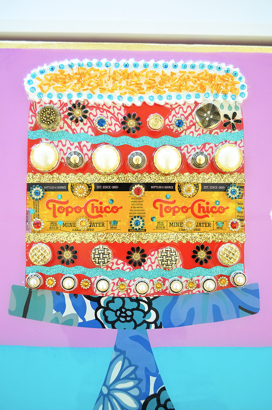 The Good Life - 12.5 x 15.5 Framed Mixed Media on Canvas