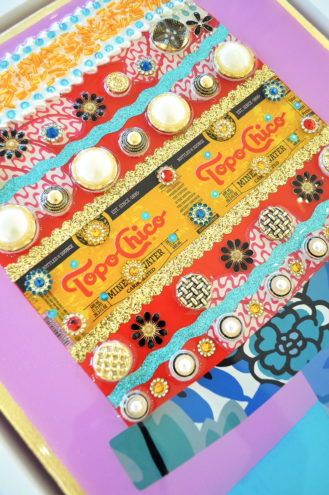 The Good Life - 12.5 x 15.5 Framed Mixed Media on Canvas