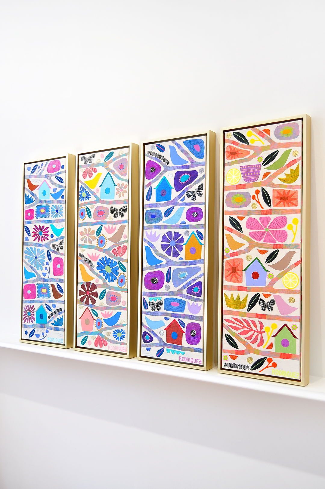 Renewal - Tree Of Life Mini - Framed 37.5x13.5 on Canvas
