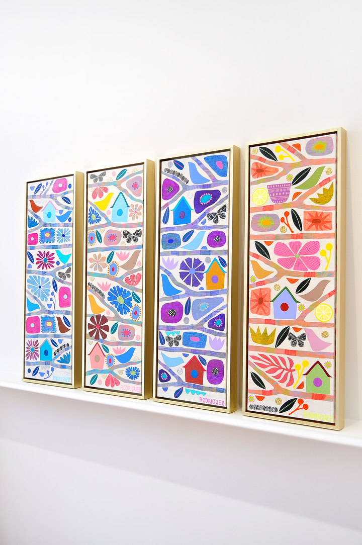 Renewal - Tree Of Life Mini - Framed 37.5x13.5 on Canvas