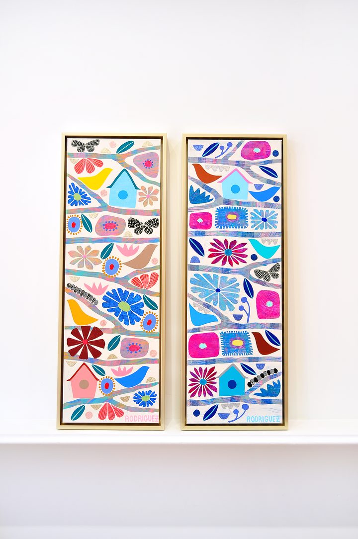 Renewal - Tree Of Life Mini - Framed 37.5x13.5 on Canvas