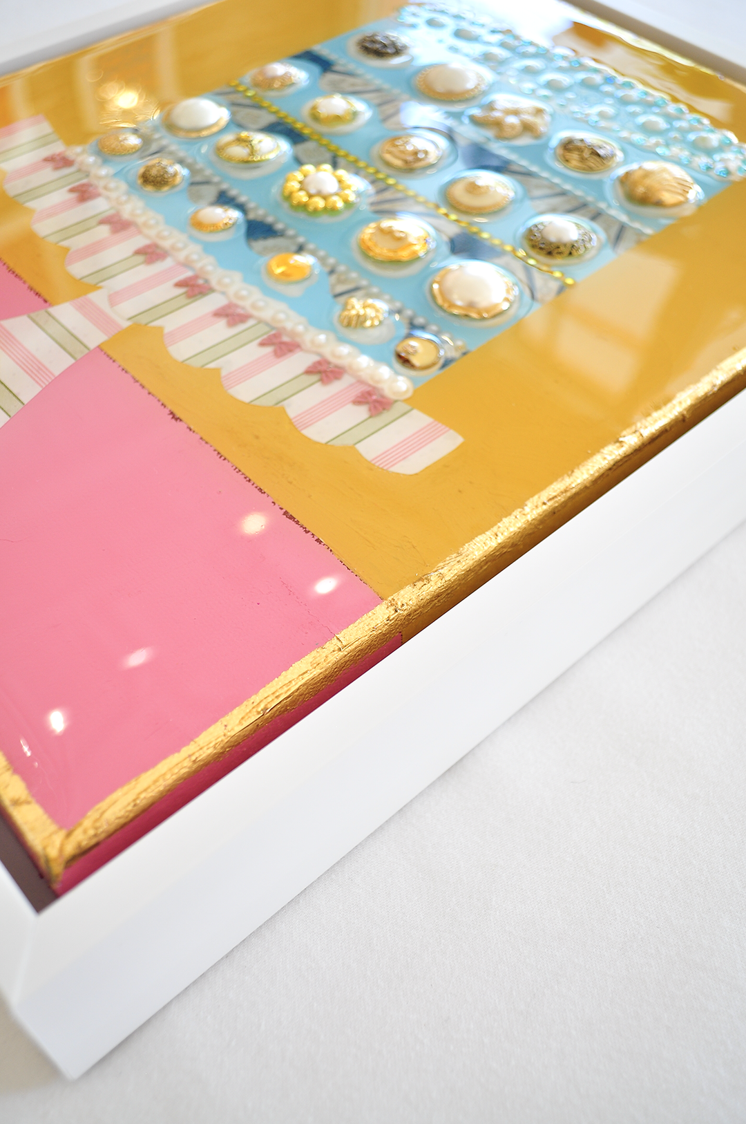 SEASIDE REUNION - 12.5 x 15.5 Framed Mixed Media on Canvas