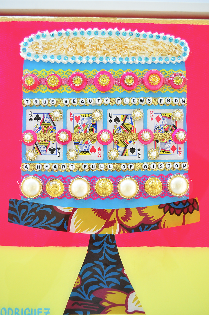 Beauty & Wisdom - 12.5 x 15.5 Framed Mixed Media on Canvas