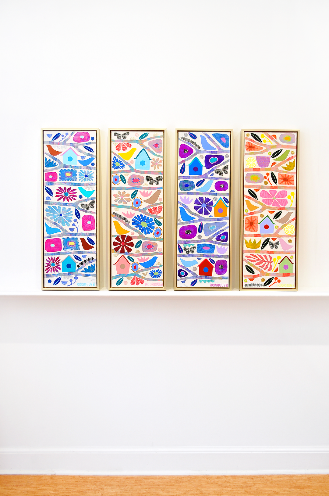 Renewal - Tree Of Life Mini - Framed 37.5x13.5 on Canvas