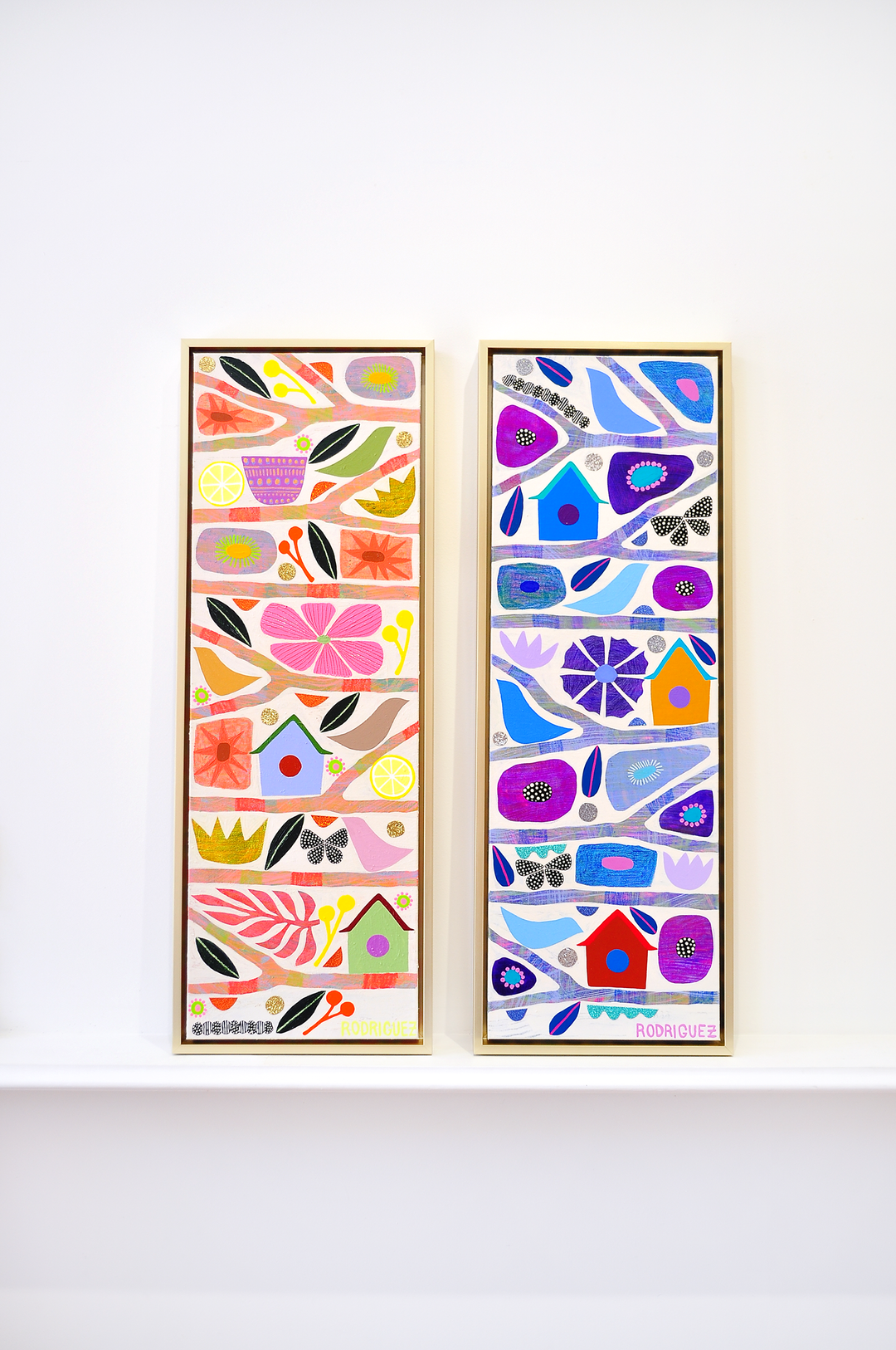 NOMA Auction - Lullaby - Tree of Life Mini - Framed 37.5x13.5 on Canvas