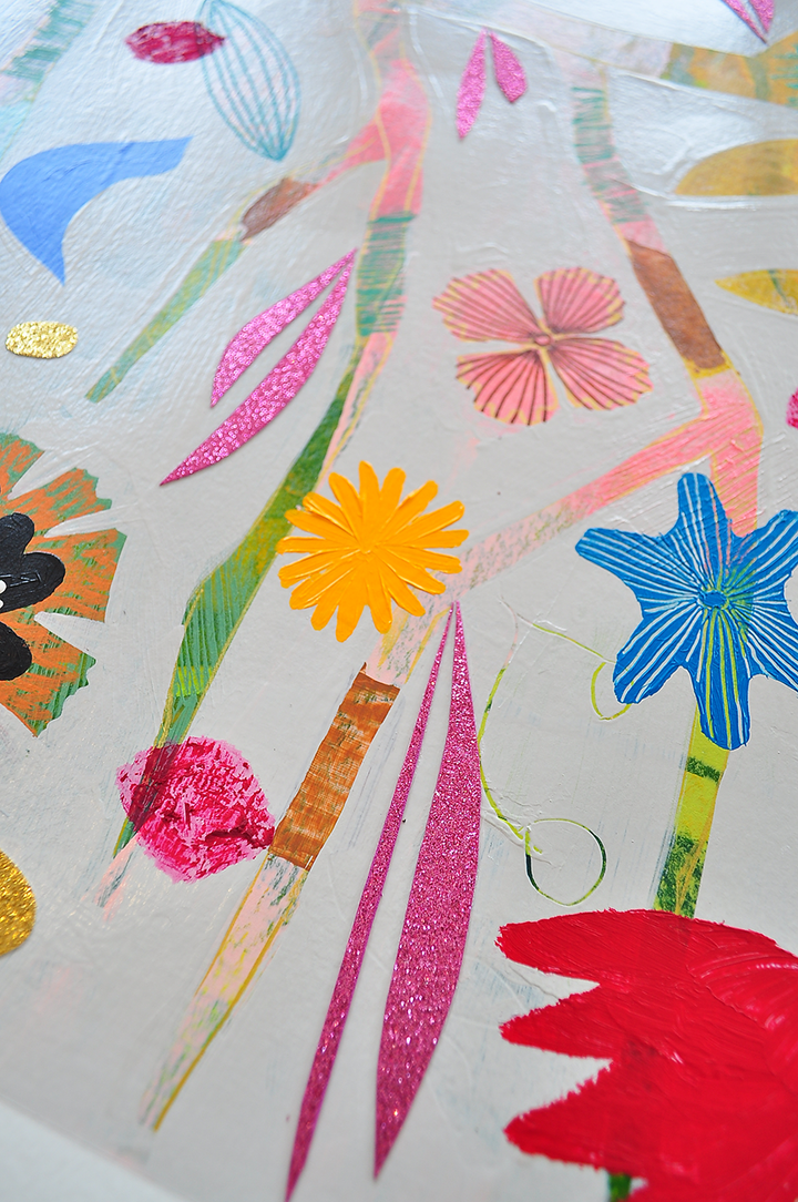 As Above, So Below Floral Study - 30x42 ON PAPER