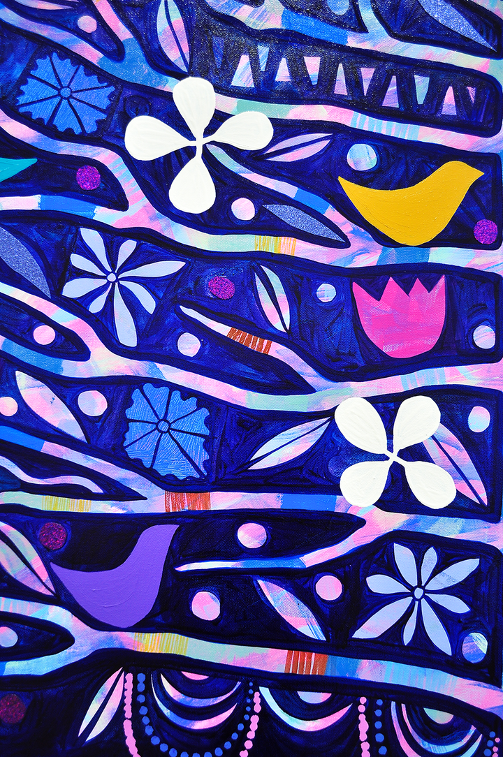 The Stars Shine For You - Framed 62x50 on Canvas