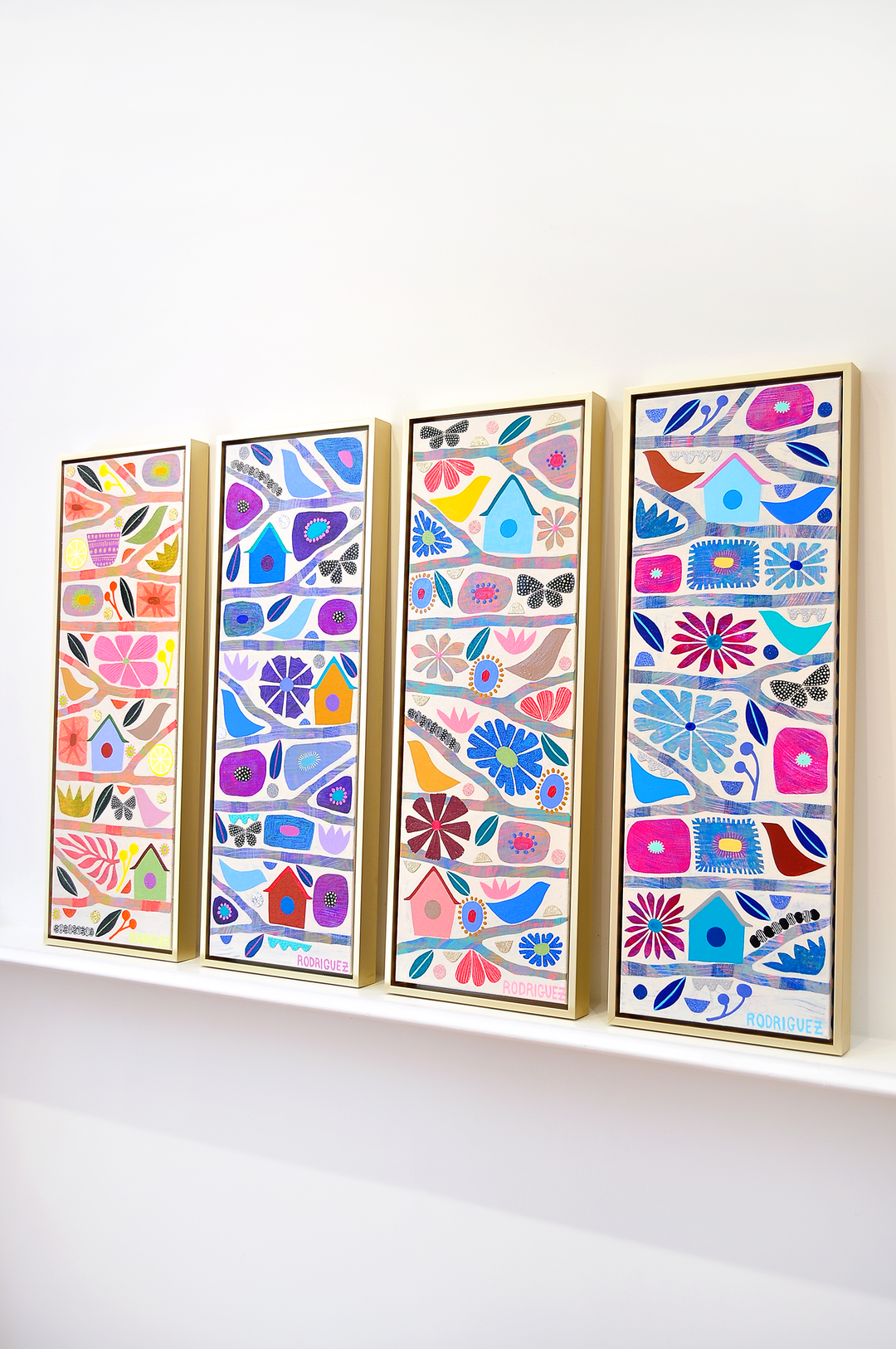Renewal - Tree Of Life Mini - Framed 37.5x13.5 on Canvas