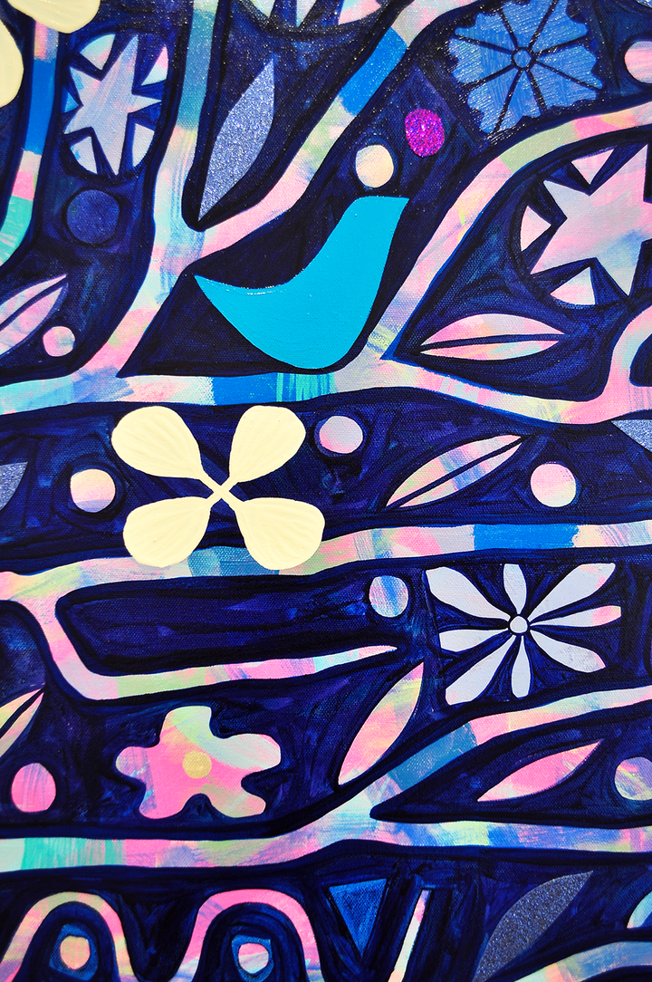 The Stars Shine For You - Framed 62x50 on Canvas