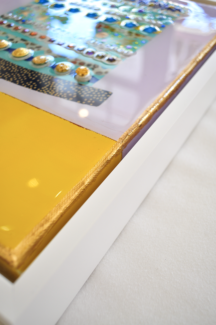 THE STARS SHINE FOR YOU - 12.5 x 15.5 Framed Mixed Media on Canvas