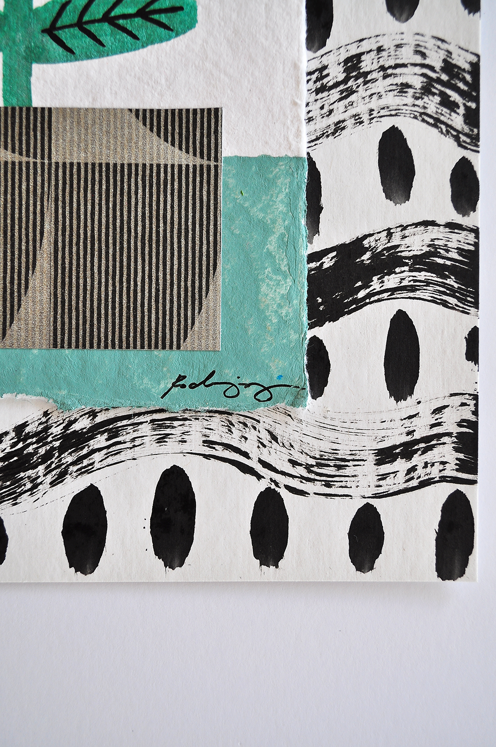 Flowergram 6 - 11x8.5 Mixed Media on Paper