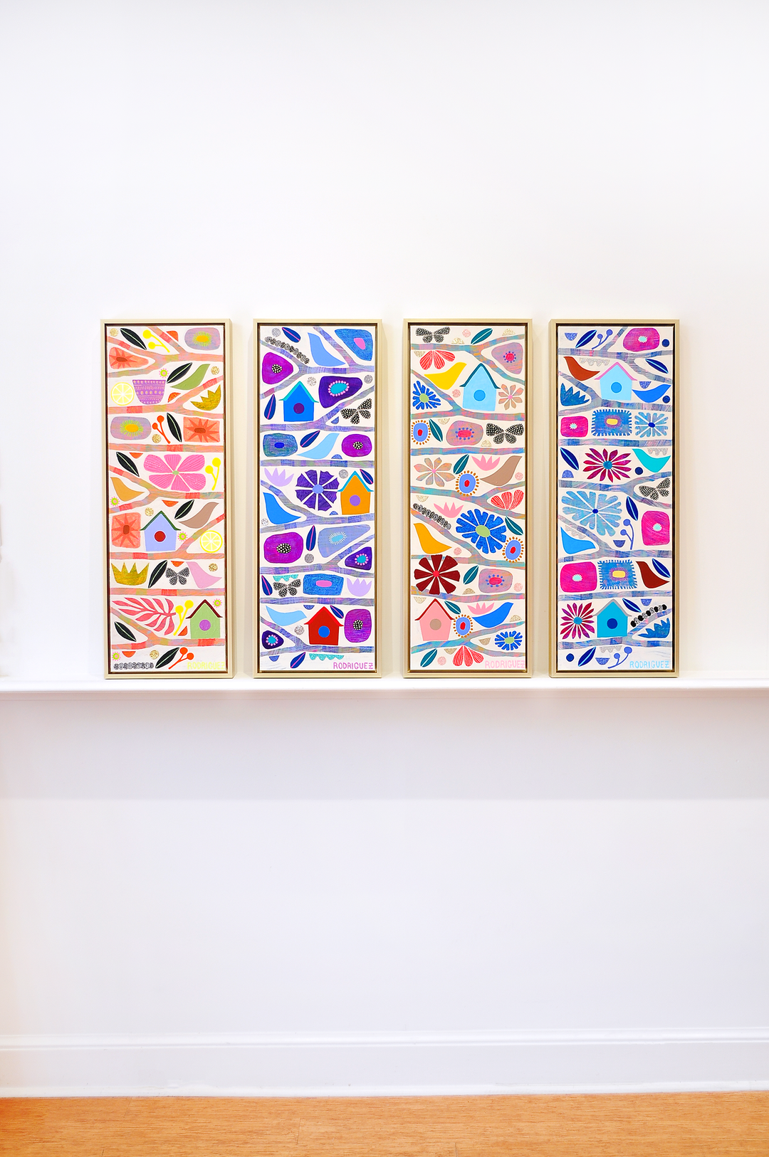 Renewal - Tree Of Life Mini - Framed 37.5x13.5 on Canvas