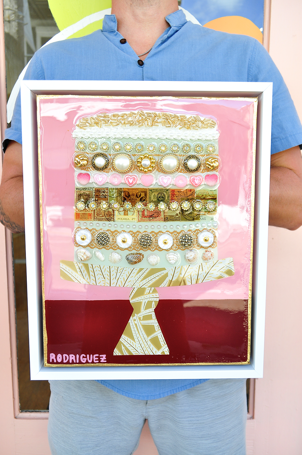 HAPPILY EVER AFTER - 12.5 x 15.5 Framed Mixed Media on Canvas