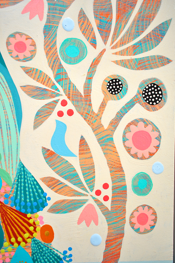 Delphine - Framed 31.5x41.5 on Canvas