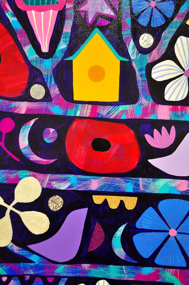 Rejoice - Framed 62x50 on Canvas