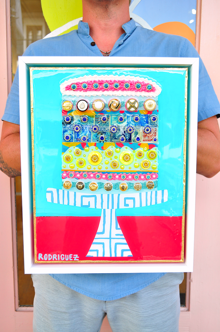 GOLDEN GATHERINGS - 12.5 x 15.5 Framed Mixed Media on Canvas