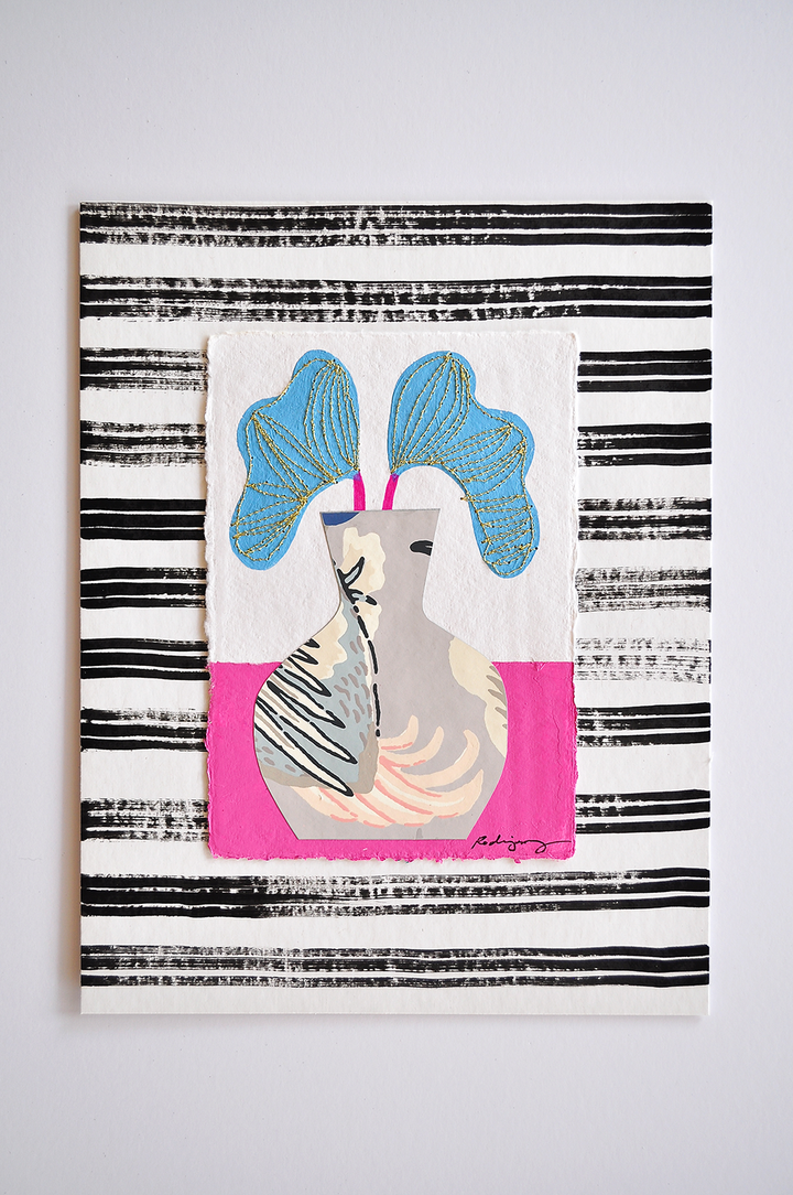 Flowergram 9 - 11x8.5 Mixed Media on Paper