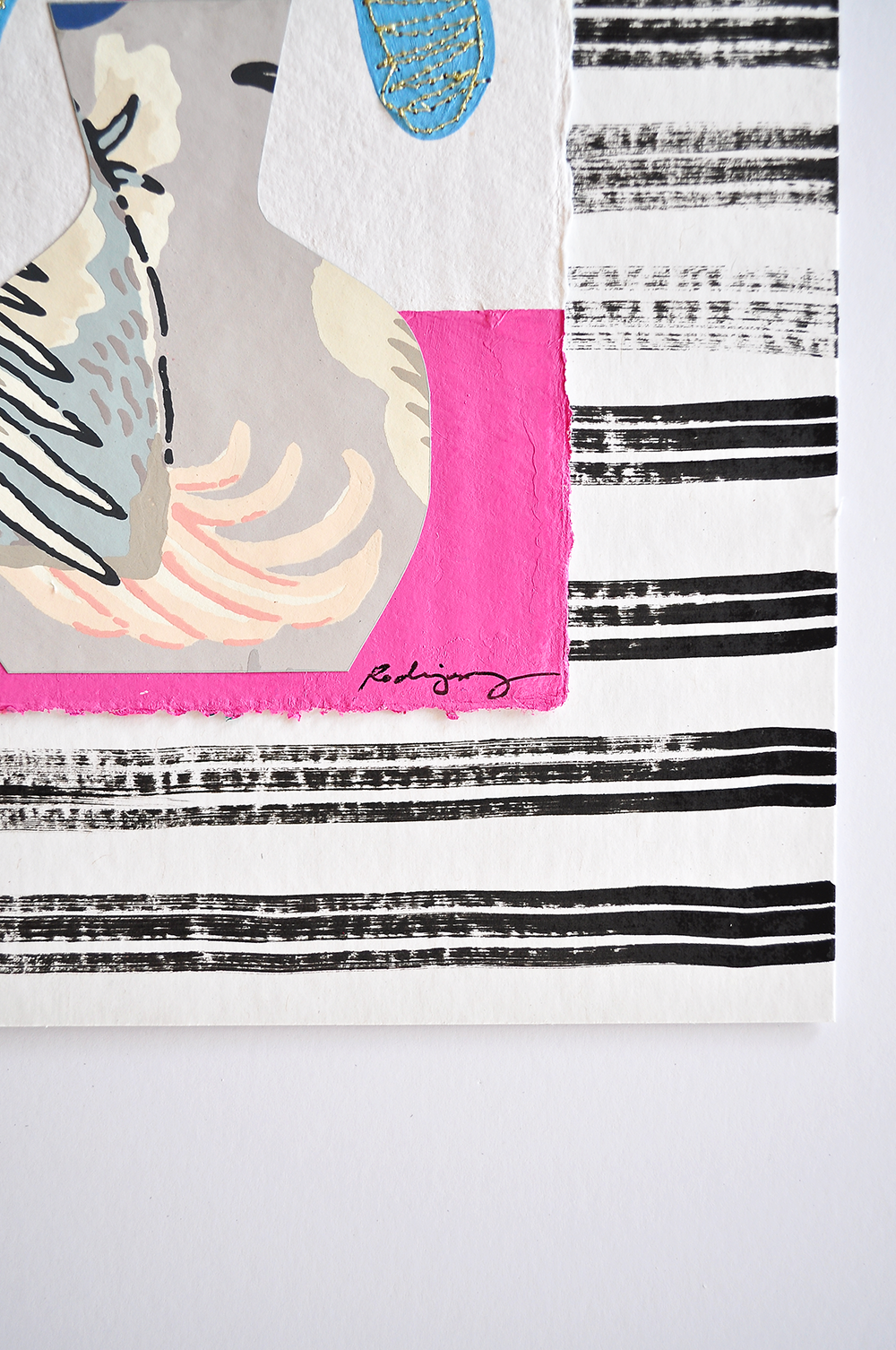 Flowergram 9 - 11x8.5 Mixed Media on Paper