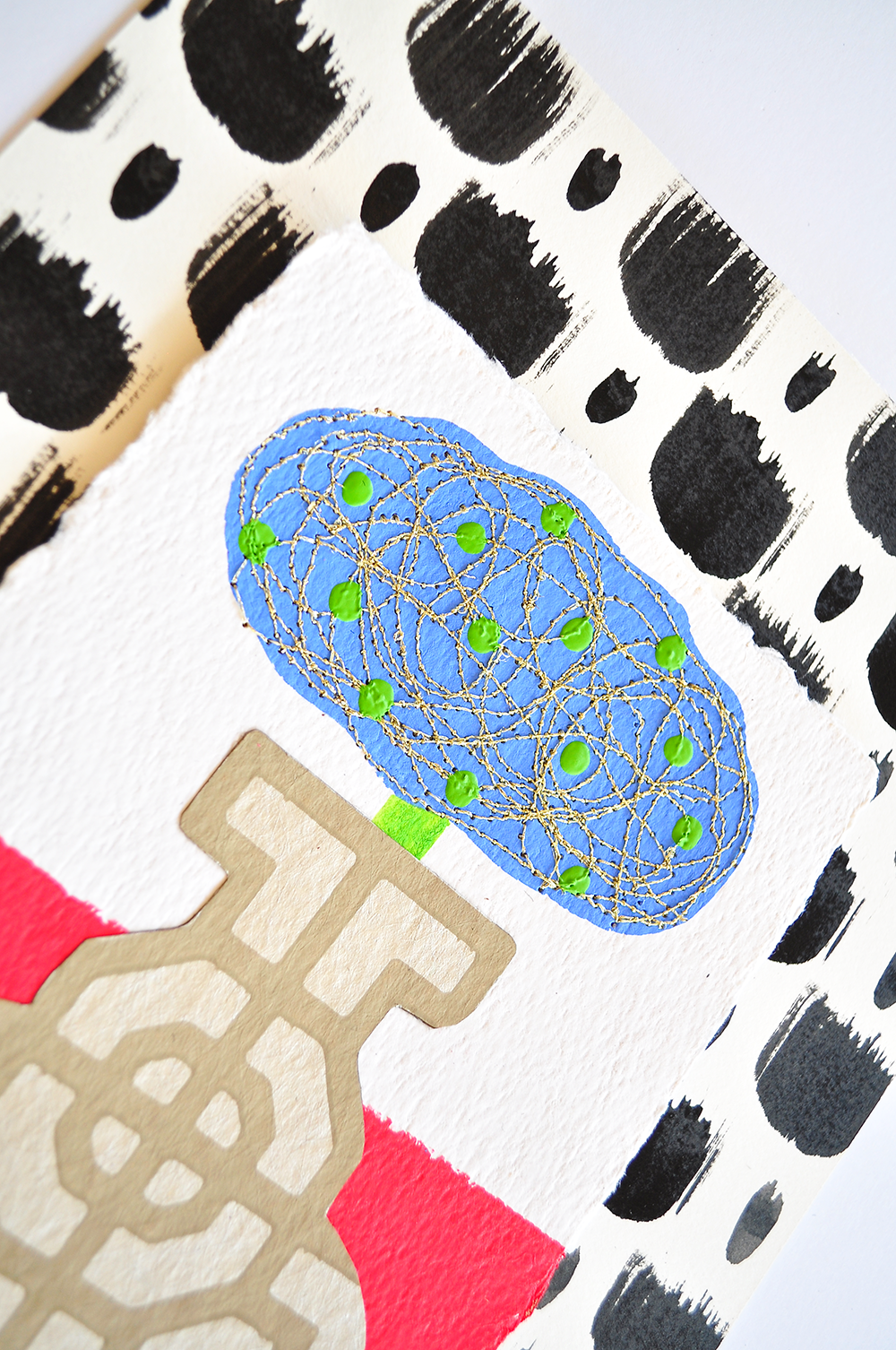 Flowergram 17 - 11x8.5 Mixed Media on Paper