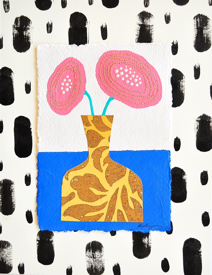 Flowergram 32 - 11x8.5 Mixed Media on Paper
