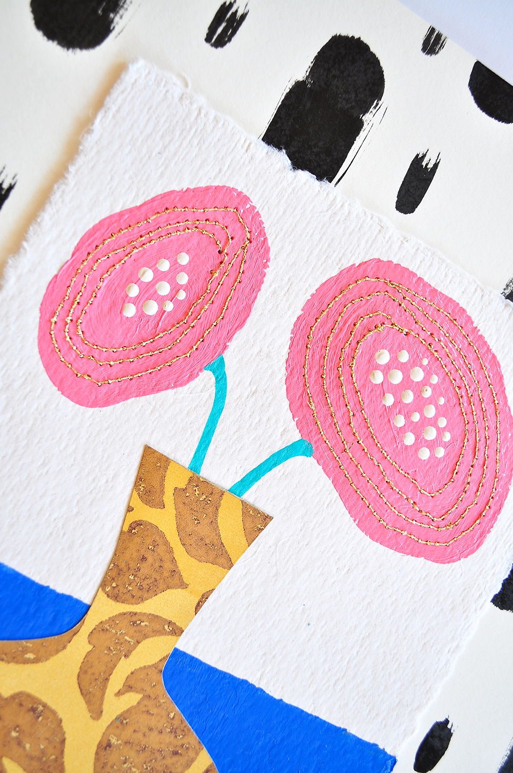 Flowergram 32 - 11x8.5 Mixed Media on Paper