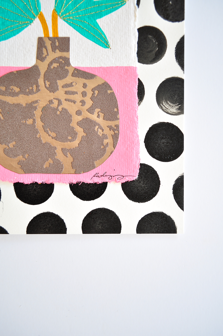 Flowergram 61 (CWL9) - 11x8.5 Mixed Media on Paper