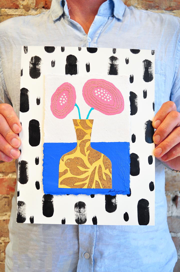 Flowergram 32 - 11x8.5 Mixed Media on Paper