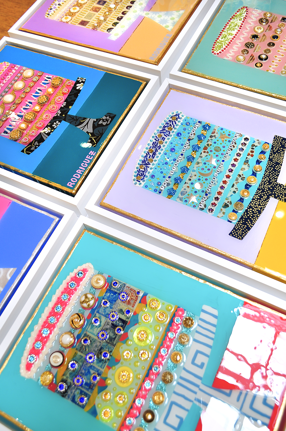 GOLDEN GATHERINGS - 12.5 x 15.5 Framed Mixed Media on Canvas