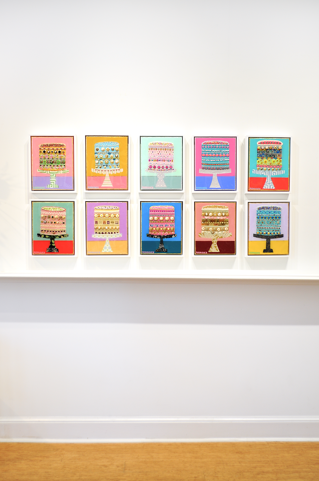 LUCKY AND BRILLIANT - 12.5 x 15.5 Framed Mixed Media on Canvas