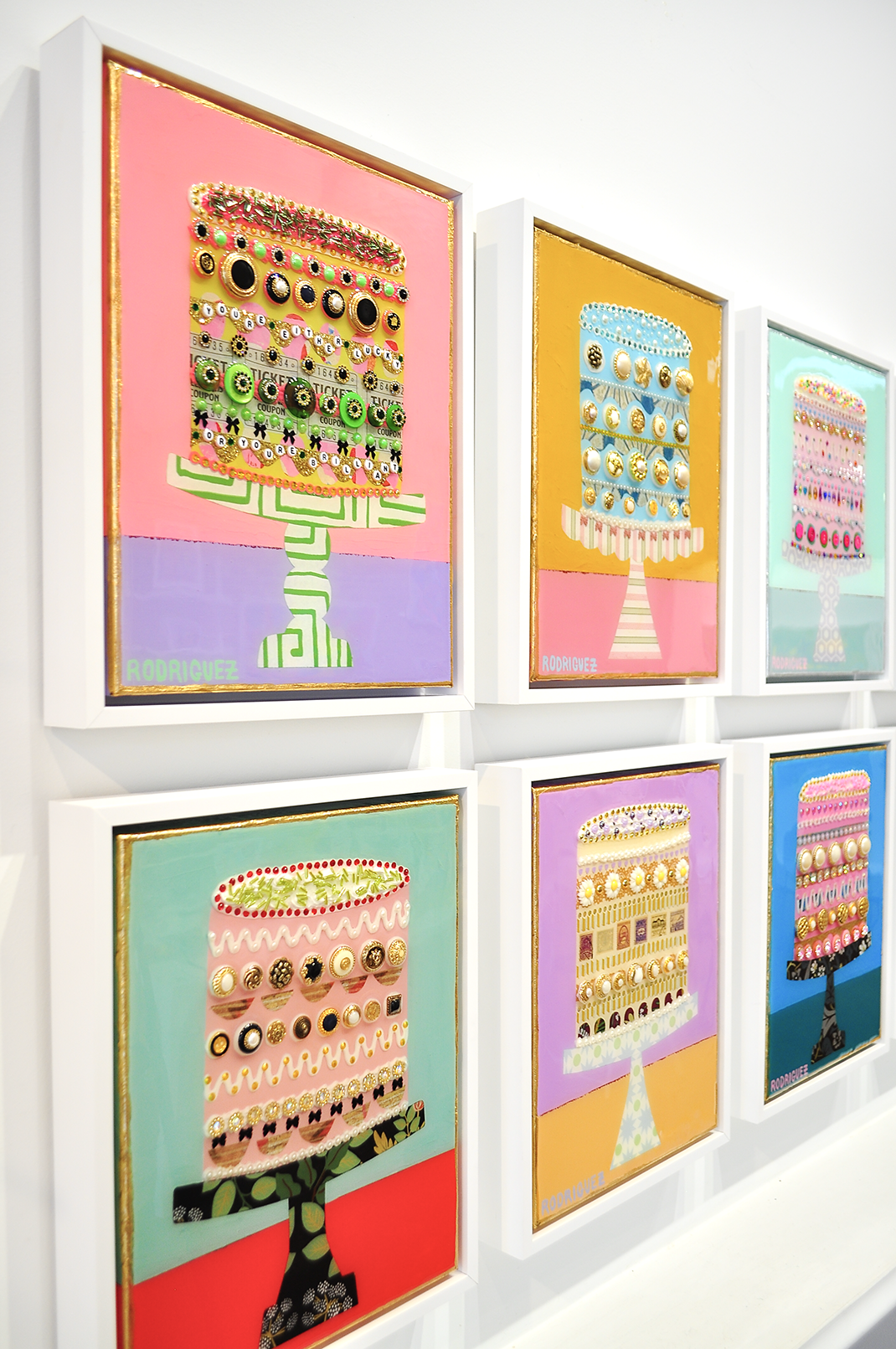 LUCKY AND BRILLIANT - 12.5 x 15.5 Framed Mixed Media on Canvas