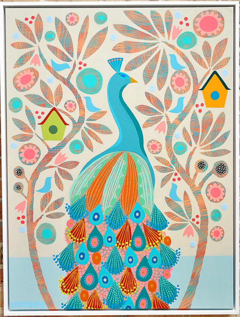 Delphine - Framed 31.5x41.5 on Canvas
