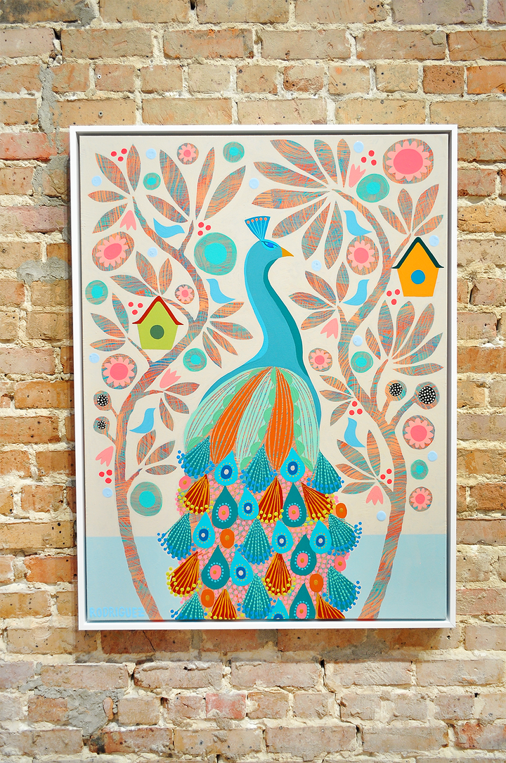 Delphine - Framed 31.5x41.5 on Canvas