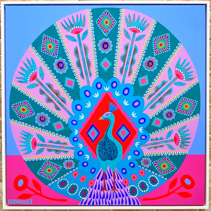 Hidden Jewel - Framed 37.5x37.5 on Canvas [AR]