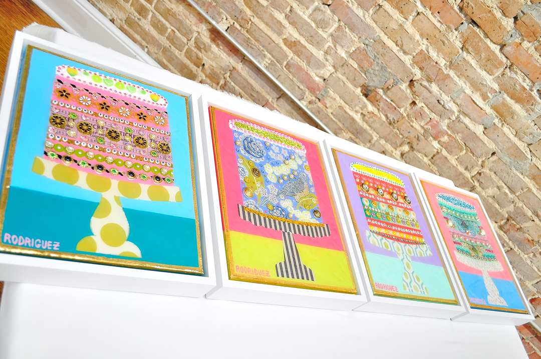 Fortune Favors The Bold - 12.5 x 15.5 Framed Mixed Media on Canvas