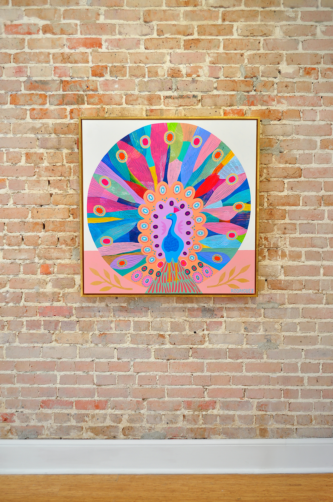 In Full Bloom - Framed 37.5x37.5 on Canvas