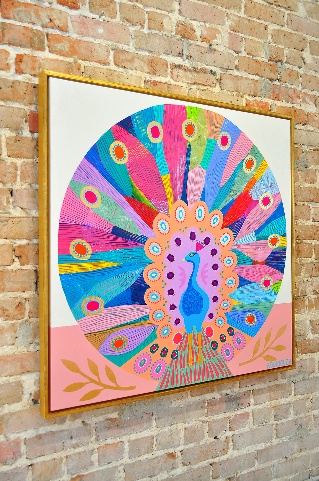 In Full Bloom - Framed 37.5x37.5 on Canvas