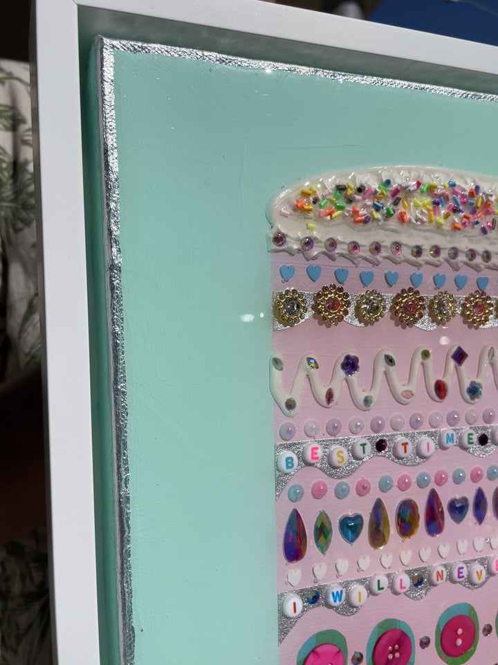 BEST TIME OF MY LIFE - 12.5 x 15.5 Framed Mixed Media on Canvas