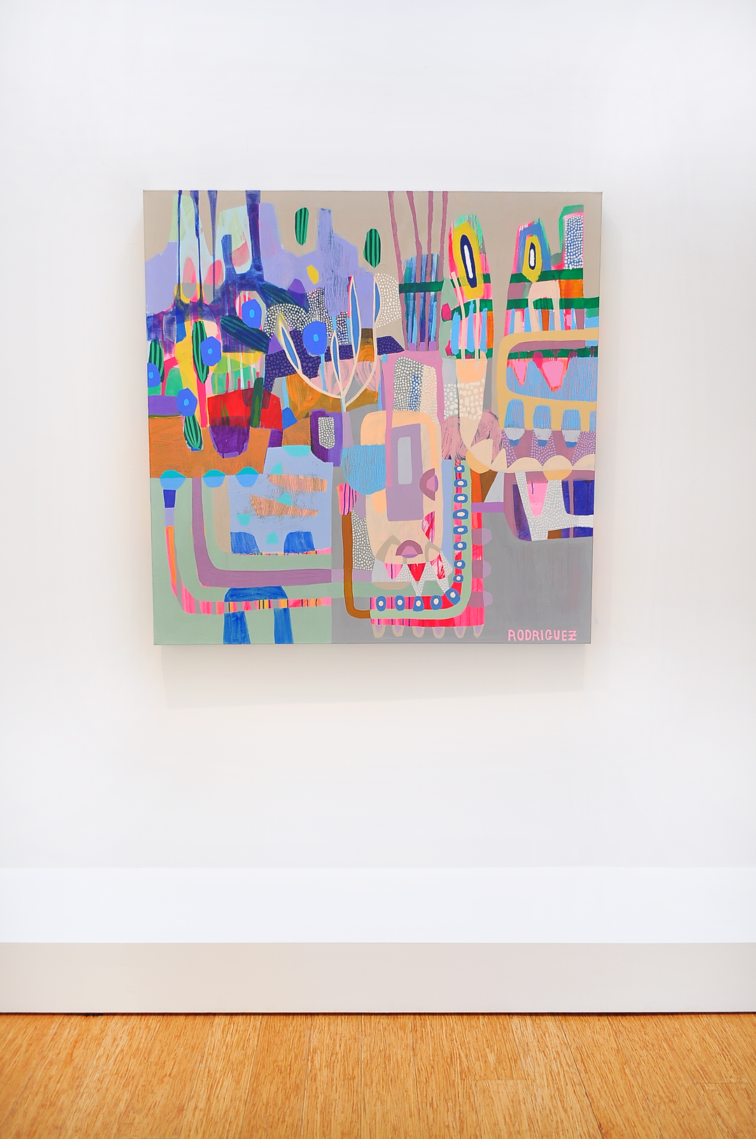 Fluorish - 48x48 on Canvas