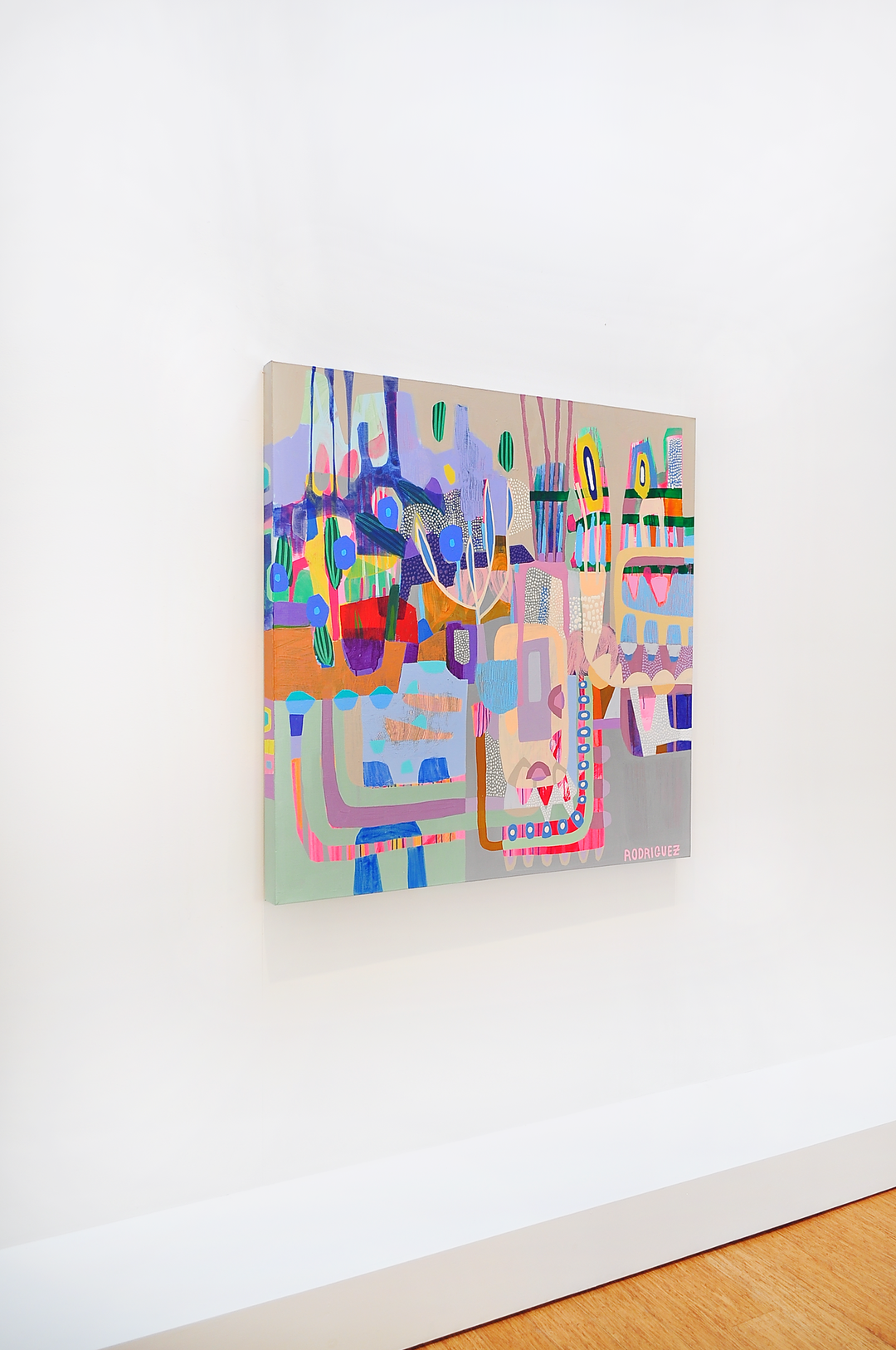 Fluorish - 48x48 on Canvas
