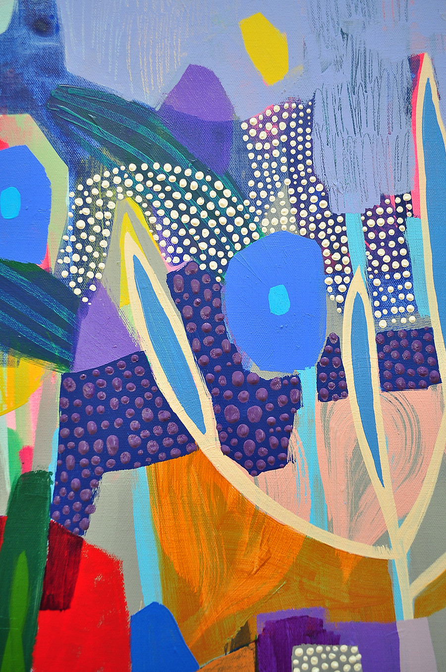 Fluorish - 48x48 on Canvas