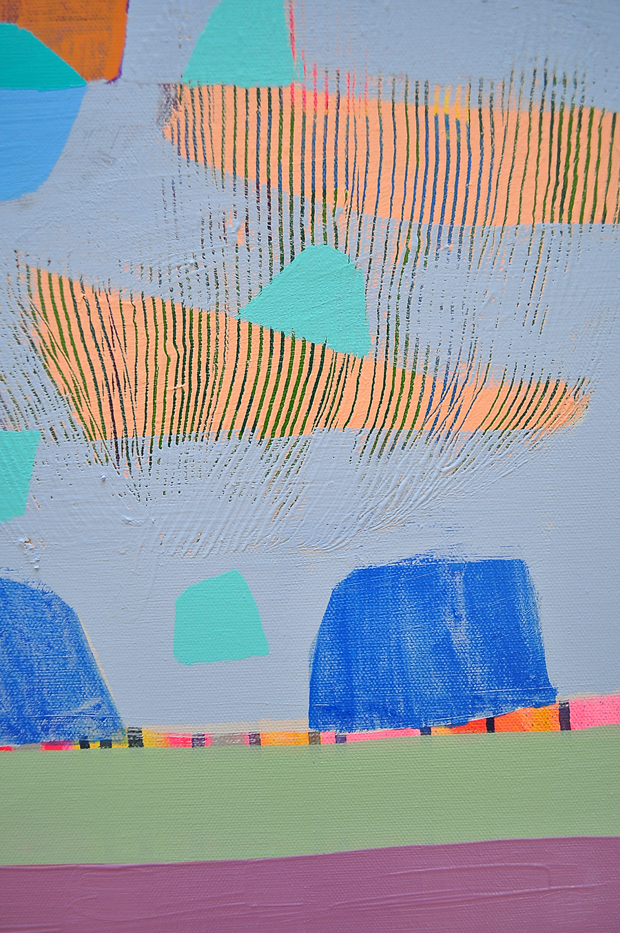 Fluorish - 48x48 on Canvas
