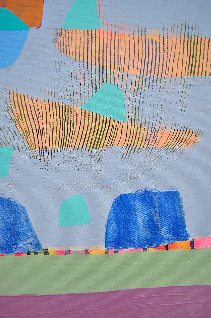 Fluorish - 48x48 on Canvas