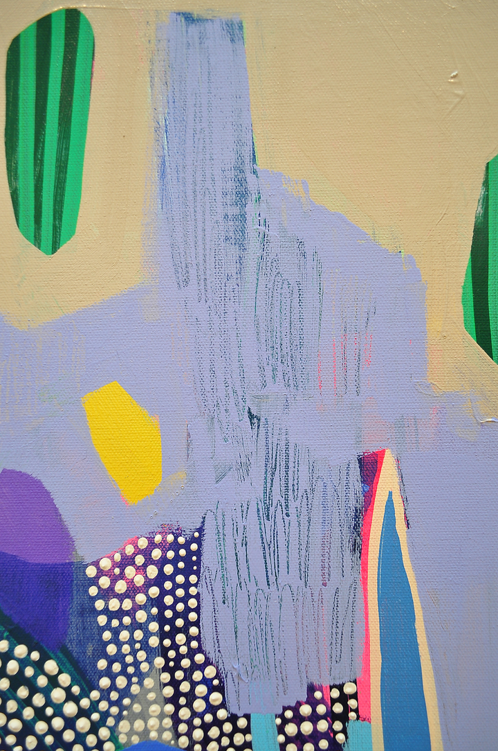 Fluorish - 48x48 on Canvas