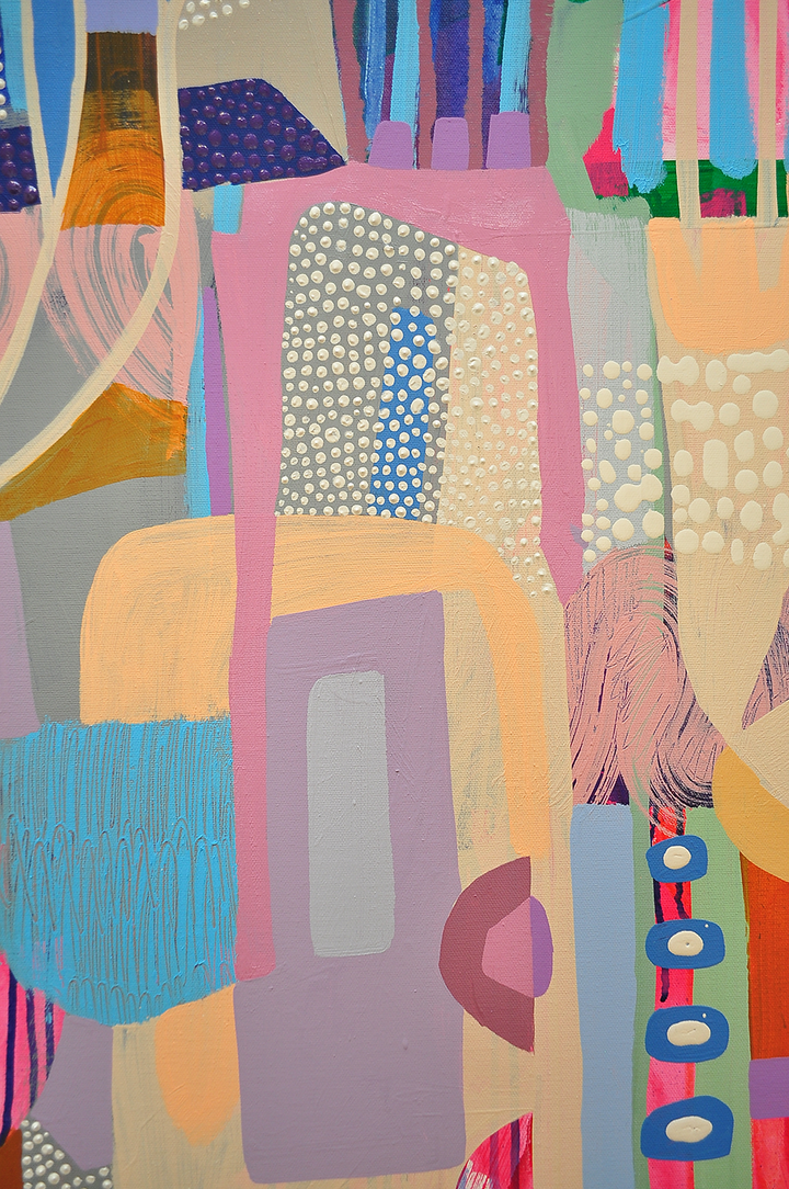 Fluorish - 48x48 on Canvas