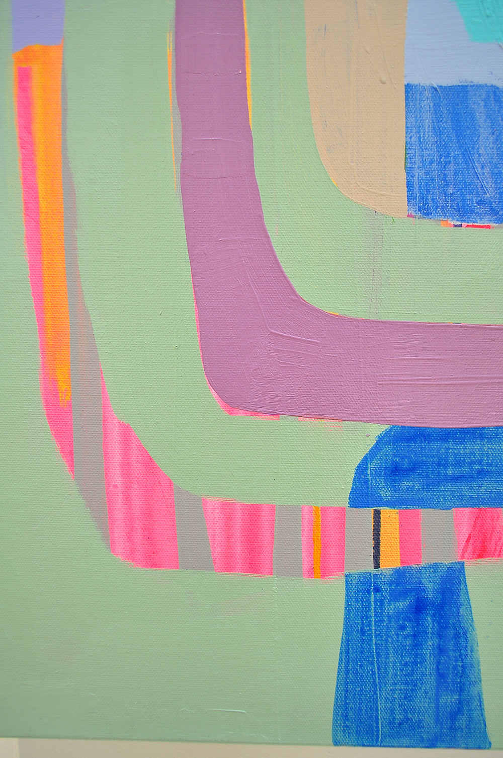 Fluorish - 48x48 on Canvas