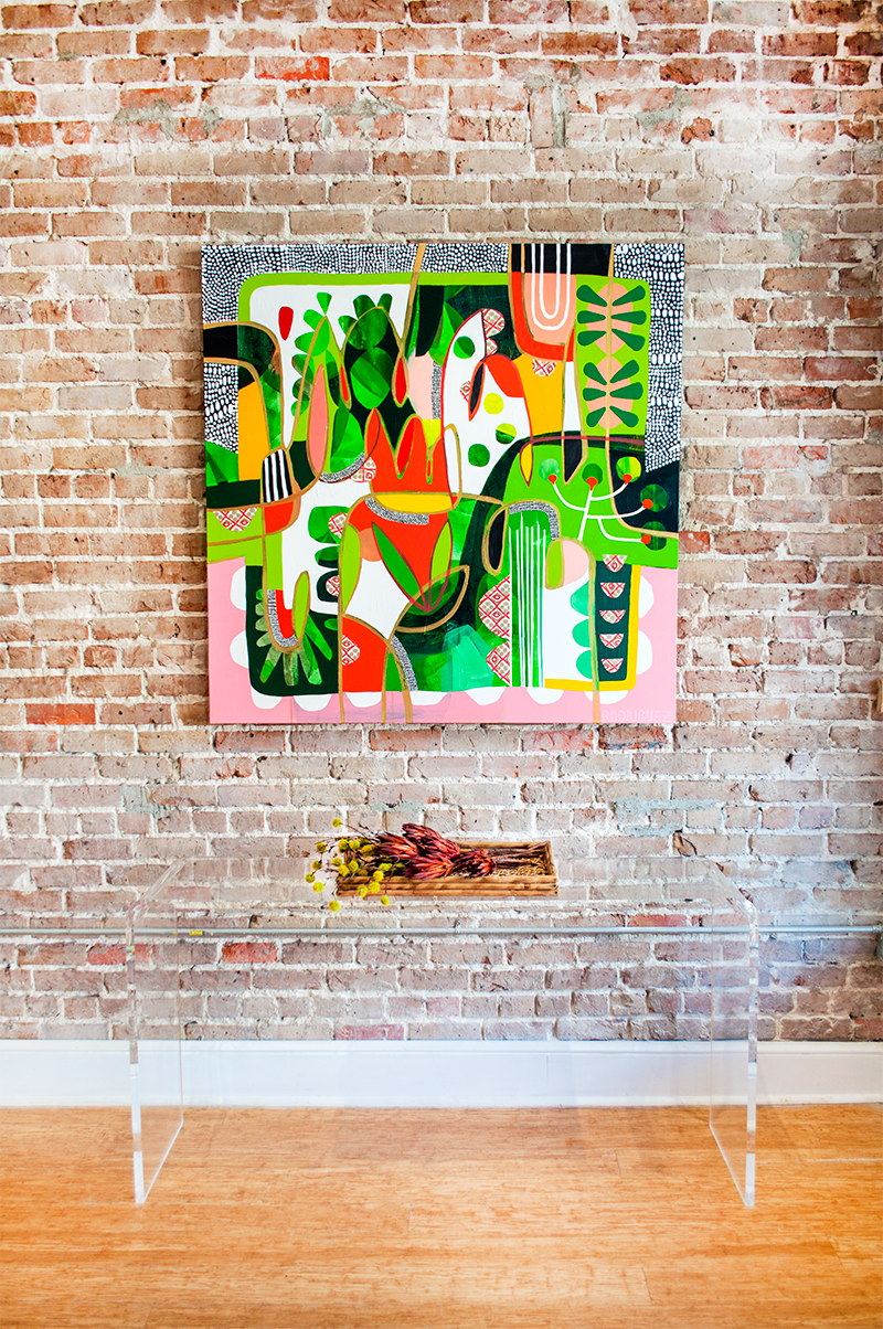 MOVING MOUNTAINS - 48x48 ON CANVAS